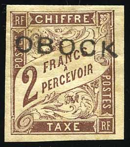 Yvert et Tellier OBOCK N°17 Individuel Neuf avec gomme