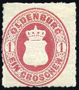 Yvert et Tellier ALLEMAGNE OLDENBOURG N°15/17 Individuel Neuf avec gomme