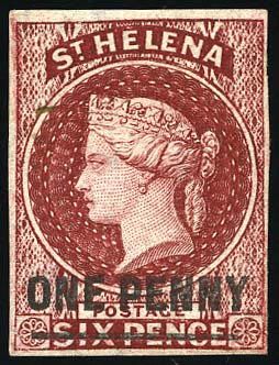 Stanley Gibbons ST HELENA N°8 Individuel Neuf avec gomme