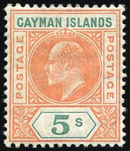 Stanley Gibbons CAYMAN ISLANDS N°8 / 16 Individuel Neuf avec gomme