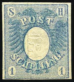 Yvert et Tellier ALLEMAGNE SCHLESWIG HOLSTEIN N°1 Individuel Neuf sans gomme
