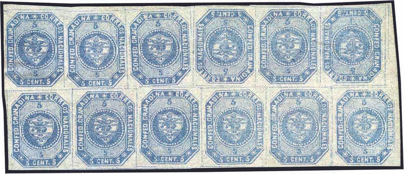 Yvert et Tellier COLOMBIE N°3a Multiple Neuf avec gomme