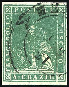 Yvert et Tellier ITALIE TOSCANE N°14 Individuel Oblitéré