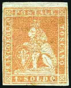 Yvert et Tellier ITALIE TOSCANE N°2 Individuel Oblitéré