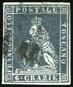 Yvert et Tellier ITALIE TOSCANE N°7+ 7a Individuel Oblitéré