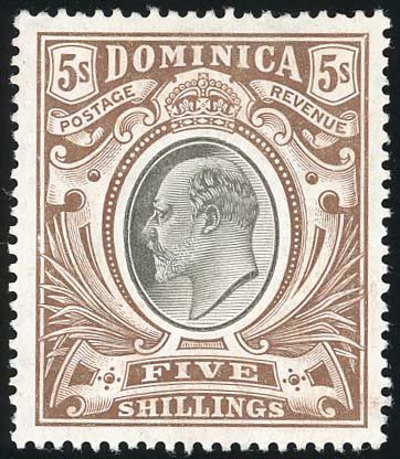 Stanley Gibbons DOMINICA N°37 / 46 Individuel Neuf avec gomme