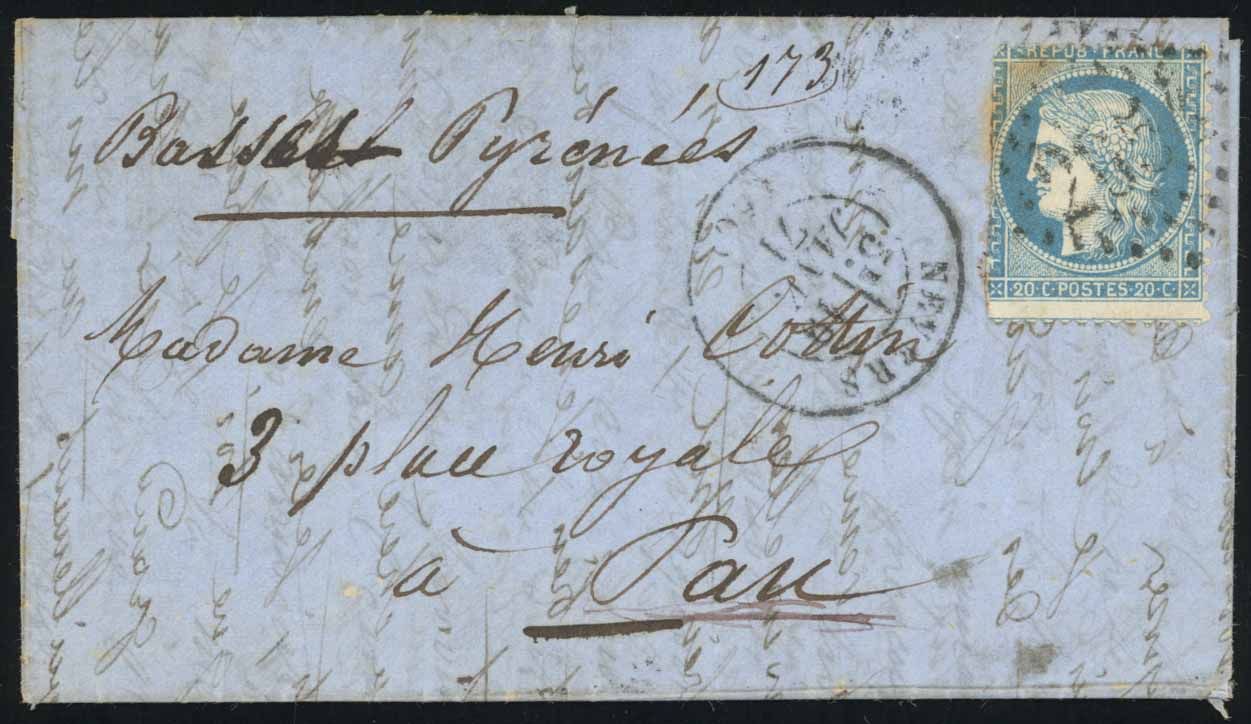 Yvert et Tellier Sortie de Paris N°37 Individuel Oblitéré