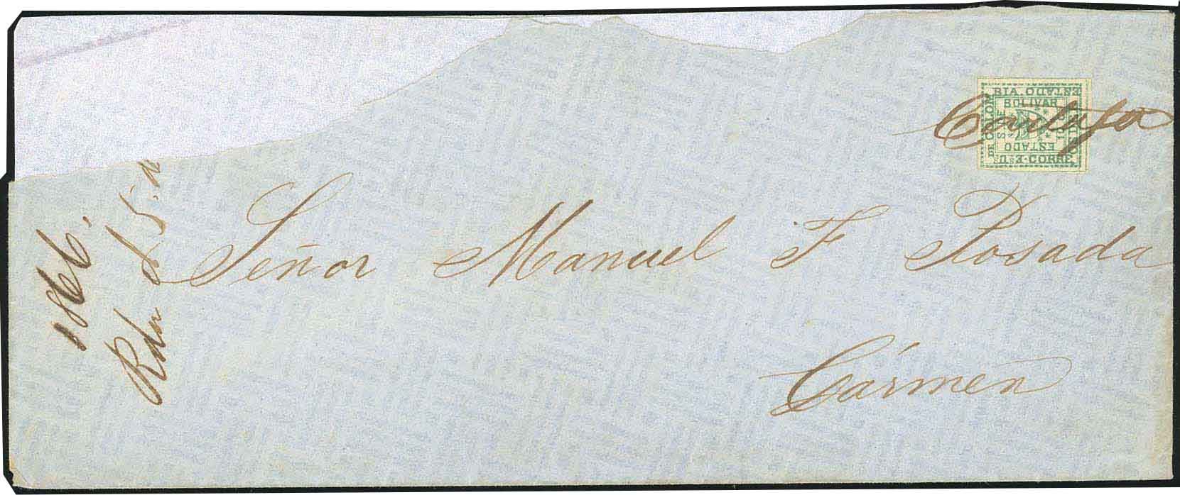 Yvert et Tellier COLOMBIE N°1 Individuel Oblitéré