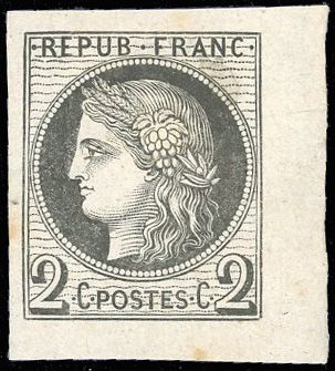 Yvert et Tellier Cérès dentelé 1871 1875 N°51 Individuel Neuf sans gomme
