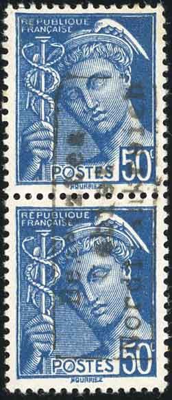 Yvert et Tellier Timbre de guerre N°4 Paire Neuf avec gomme intacte