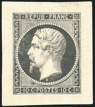 Yvert et Tellier Présidence 1852 N°9 Individuel Neuf sans gomme