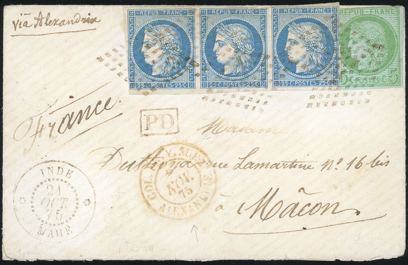 Yvert et Tellier COLONIES GENERALES N°17 + 23 x 3 Individuel Oblitéré