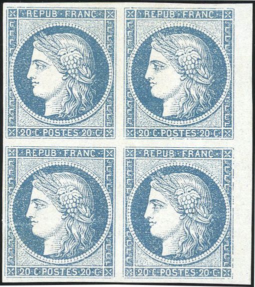 Yvert et Tellier Cérès 1849 1850 N°8b Individuel Neuf avec gomme
