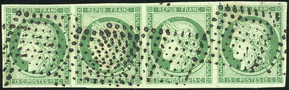Yvert et Tellier Cérès 1849 1850 N°2 Multiple Oblitéré