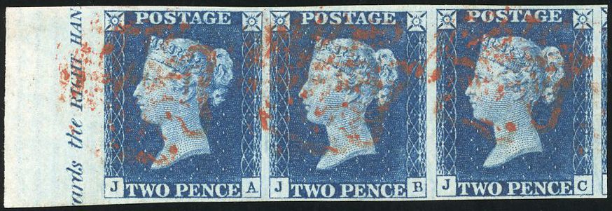 Stanley Gibbons GREAT BRITAIN N°DS6A Bande de 3 Oblitéré