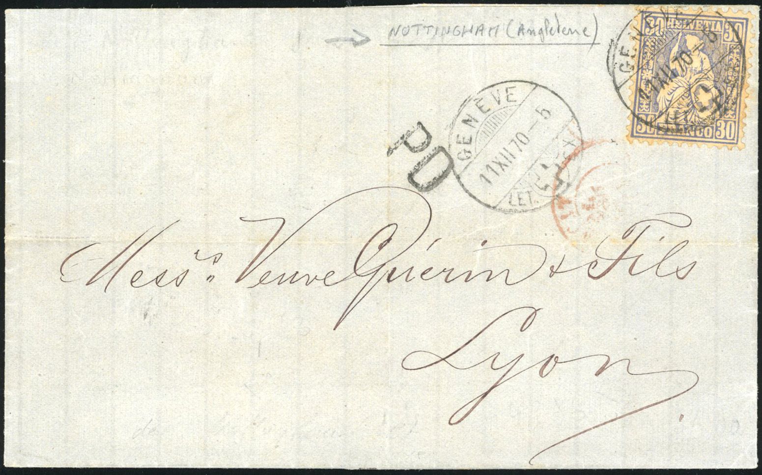 Zumstein SUISSE N°41 Individuel Oblitéré