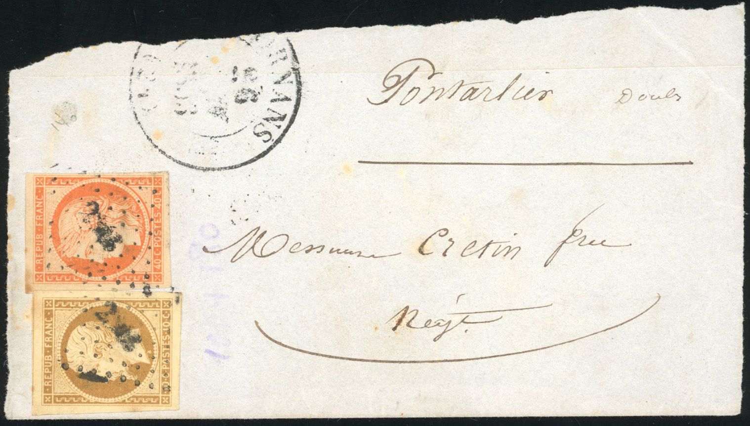 Yvert et Tellier Cérès 1849 1850 N°5 + 9 Individuel Oblitéré