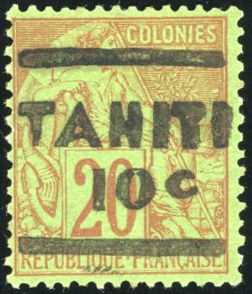 Yvert et Tellier TAHITI N°4 + 5 Individuel Neuf avec gomme