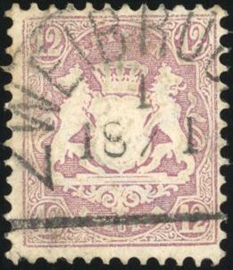 Yvert et Tellier ALLEMAGNE BAVIERE N°29 Individuel Oblitéré