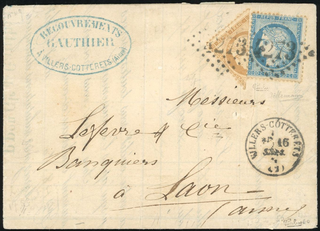 Yvert et Tellier Siège de Paris 1870 1871 N°36 + 37 Individuel Oblitéré