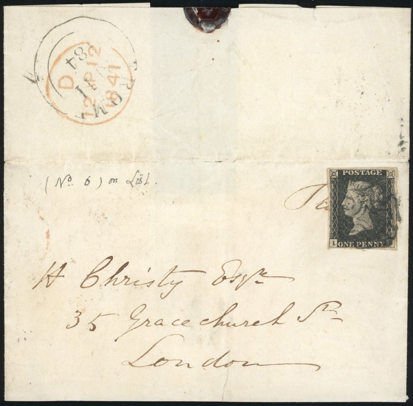 Stanley Gibbons GREAT BRITAIN N°1 Individuel Oblitéré