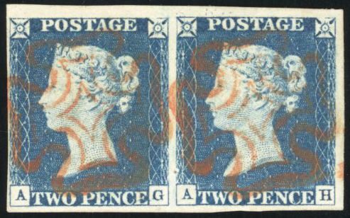 Stanley Gibbons GREAT BRITAIN N°Spec. DS5 Paire Oblitéré