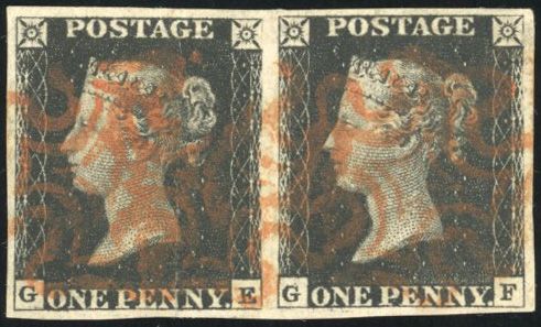Stanley Gibbons GREAT BRITAIN N°1 Individuel Oblitéré