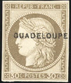 Yvert et Tellier GUADELOUPE N°0 Individuel Neuf avec gomme