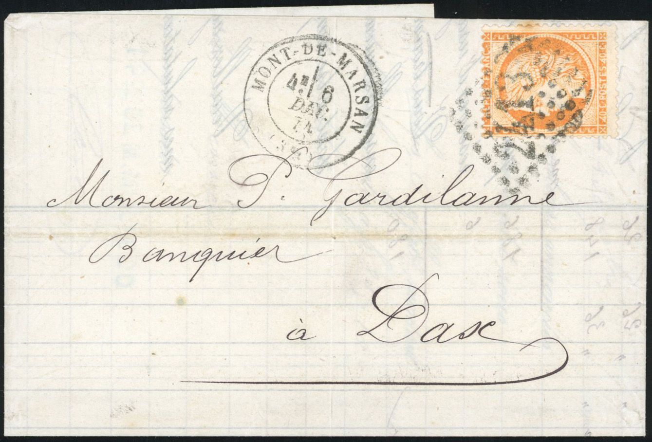Yvert et Tellier Siège de Paris 1870 1871 N°38d Individuel Oblitéré
