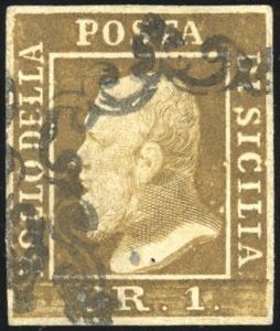 Yvert et Tellier ITALIE SICILE N°19 + 19b Individuel Oblitéré