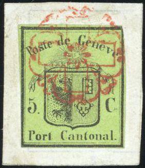 Zumstein SUISSE N°5 Individuel Oblitéré