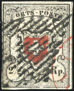 Zumstein SUISSE N°13I Individuel Oblitéré