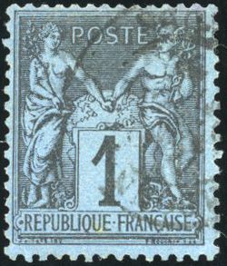 Yvert et Tellier Groupe allégorique 1876 1900 N°84 Individuel Oblitéré