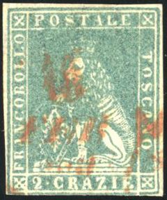 Yvert et Tellier ITALIE TOSCANE N°12 Individuel Oblitéré