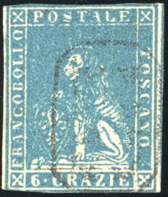 Yvert et Tellier ITALIE TOSCANE N°15 Individuel Oblitéré