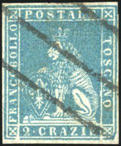 Yvert et Tellier ITALIE TOSCANE N°5 Individuel Oblitéré