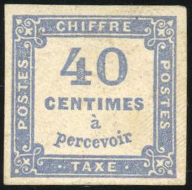 Yvert et Tellier Timbres-Taxe N°7a Individuel Neuf avec gomme