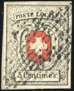 Zumstein SUISSE N°11 Individuel Oblitéré