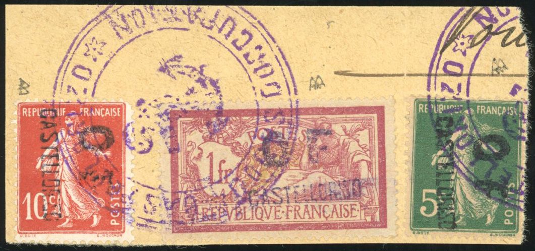 Yvert et Tellier CASTELLORIZO N°27 + 38 + 42 Individuel Oblitéré