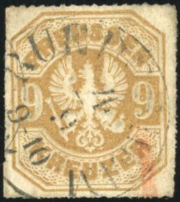 Yvert et Tellier ALLEMAGNE PRUSSE N°0 Individuel Oblitéré