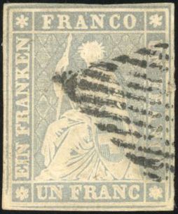 Zumstein SUISSE N°31 Individuel Oblitéré