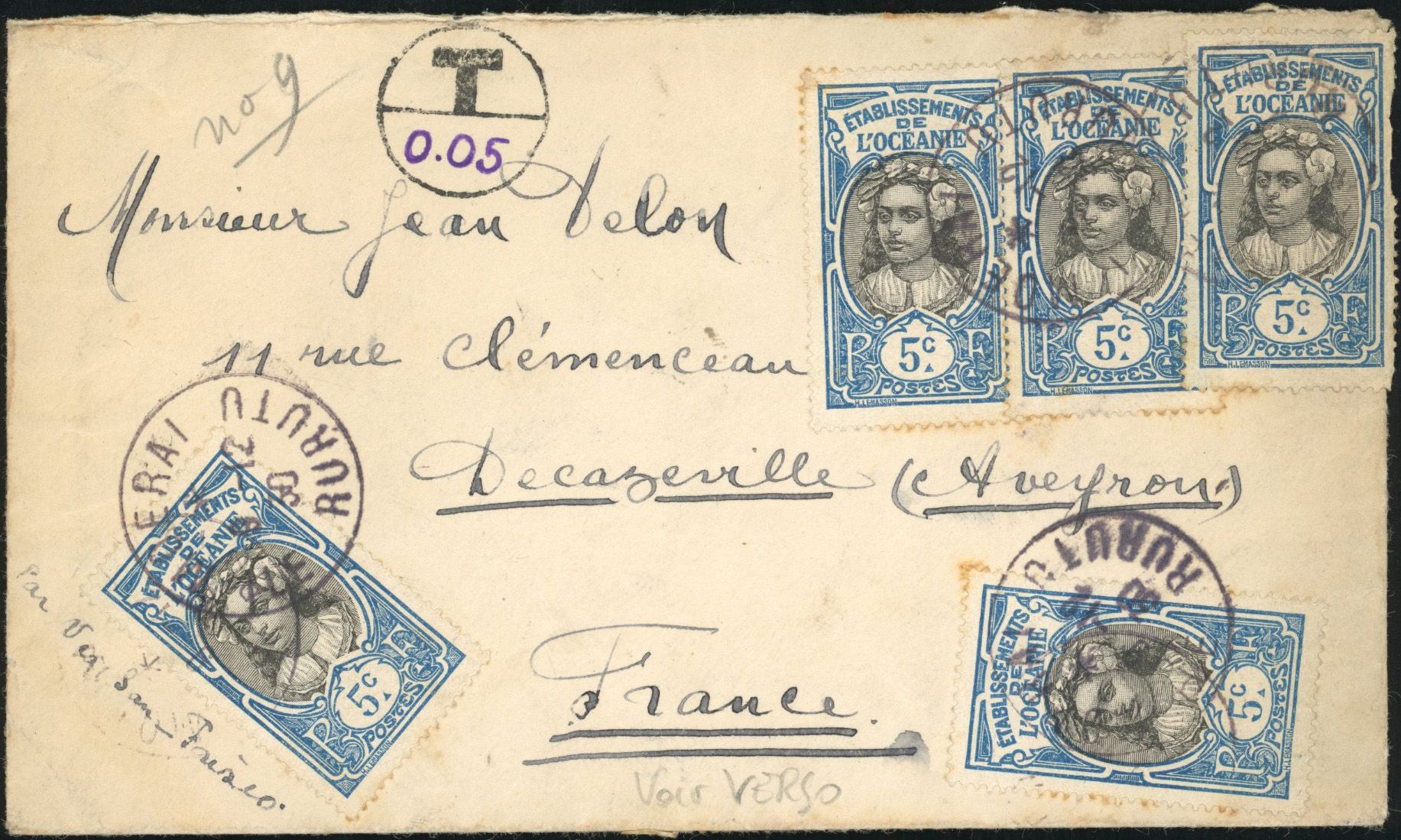 Yvert et Tellier OCEANIE N°0 Individuel Oblitéré