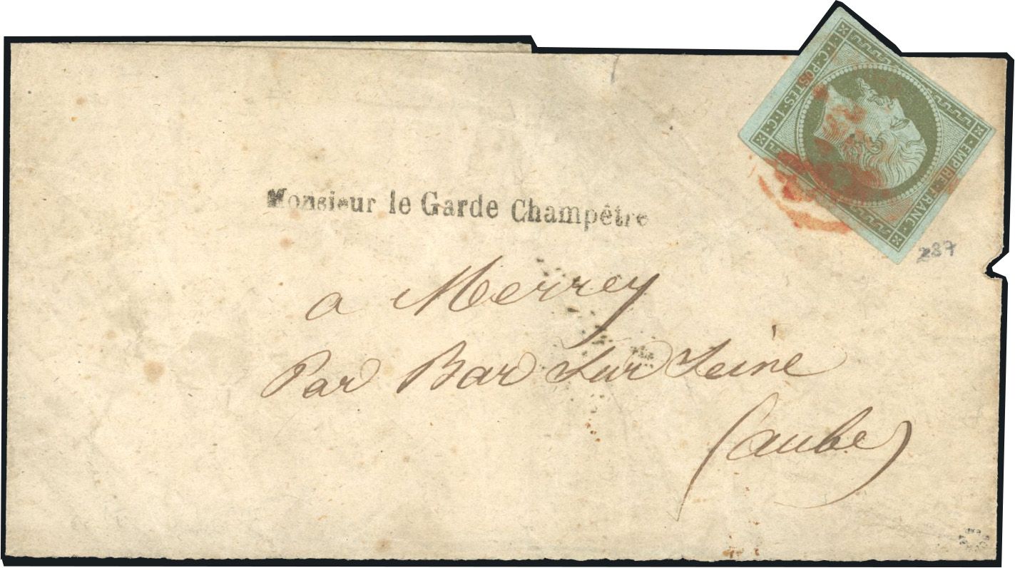 Yvert et Tellier Empire non dentelé 1853 1860 N°11 Individuel Oblitéré