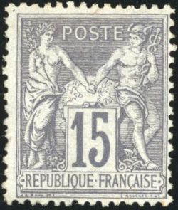 Yvert et Tellier Groupe allégorique 1876 1900 N°77 Individuel Neuf avec gomme