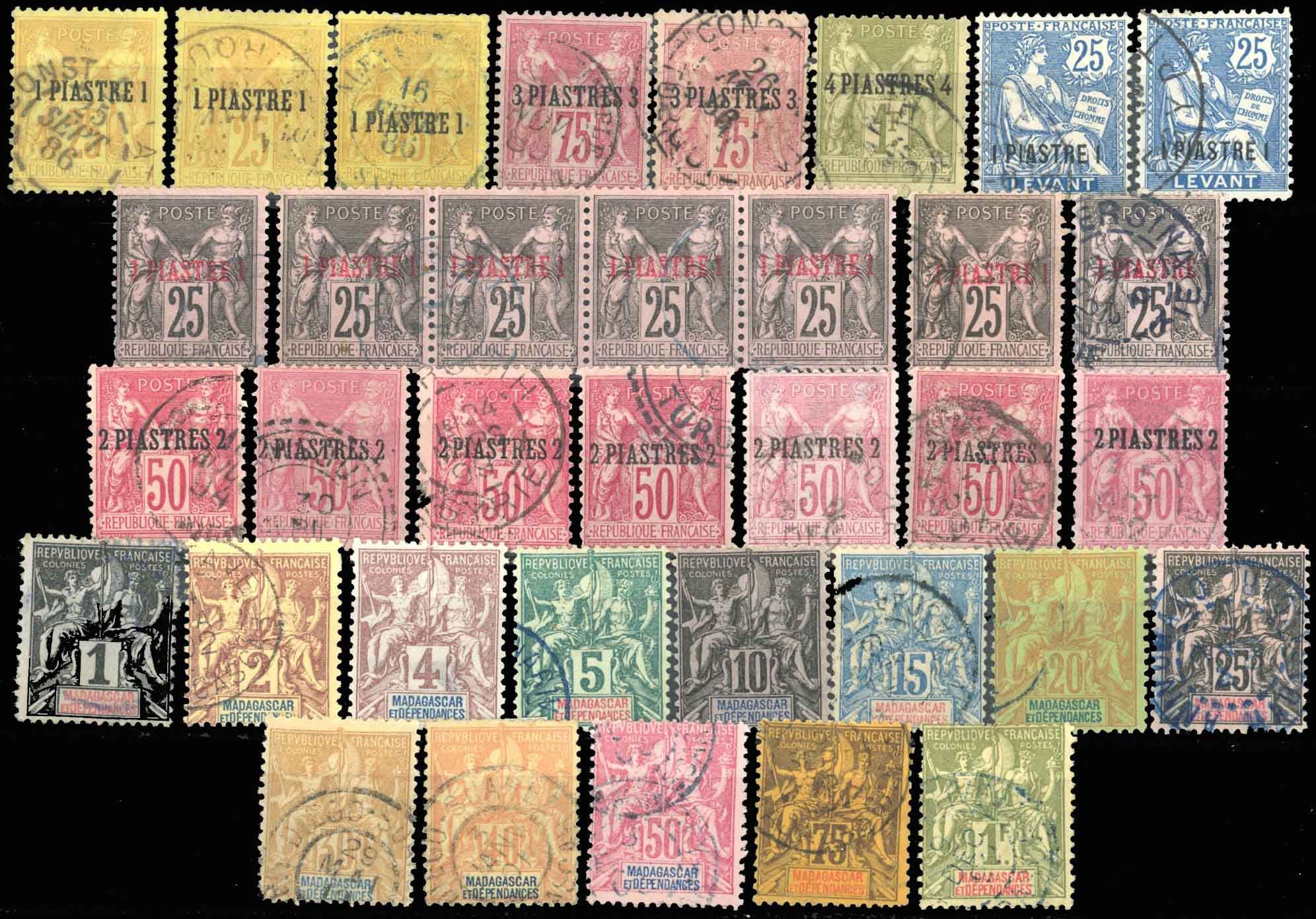 Yvert et Tellier LEVANT Français N°0 Individuel Oblitéré