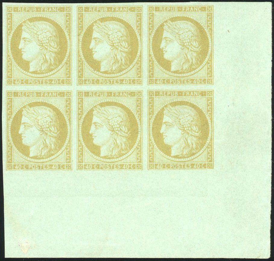 Yvert et Tellier Cérès 1849 1850 N°5 Multiple Neuf sans gomme
