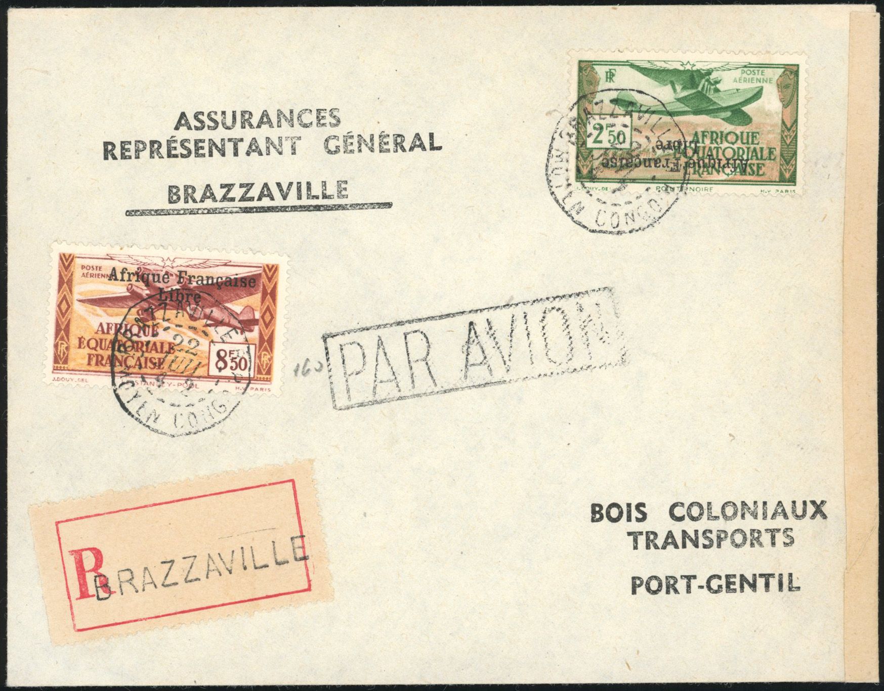 Yvert et Tellier AFRIQUE EQUATORIALE N°15a + 19 Individuel Oblitéré