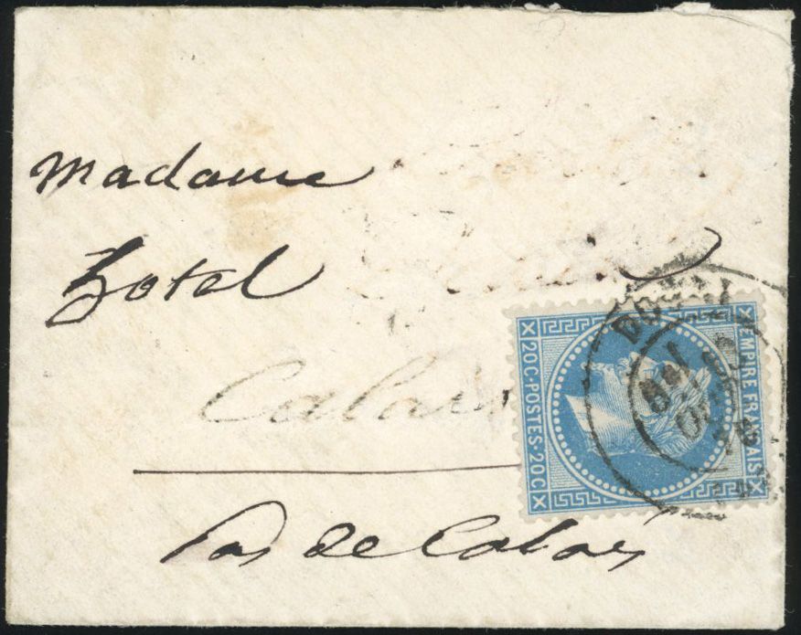 Yvert et Tellier Ballons Montés 1870 N°29 Individuel Oblitéré