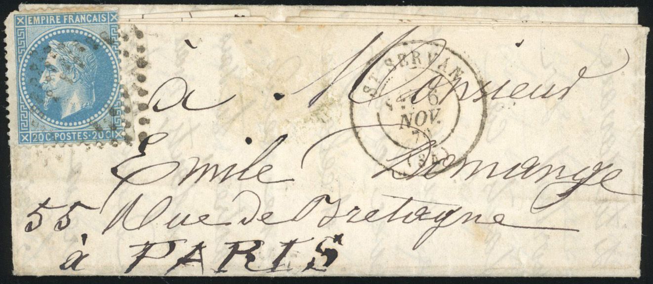 Yvert et Tellier Tentative d'entrée dans Paris N°29 Individuel Oblitéré