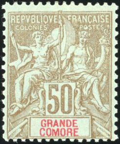 Yvert et Tellier GRANDE COMORE N°1/13 + 14/19 Individuel Neuf avec gomme